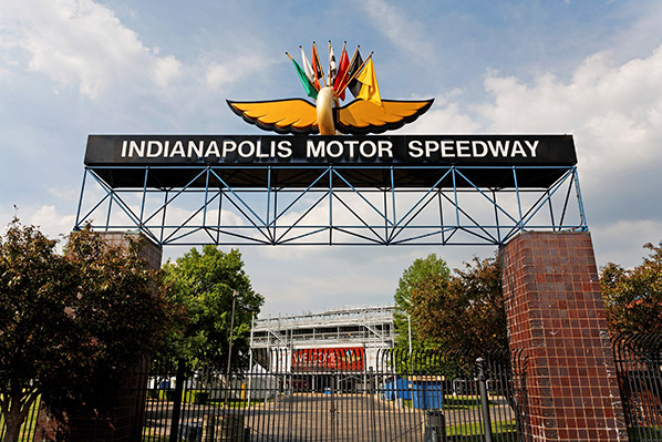 Entrance of the Indianapolis Speedway in Indianapolis, Ind.