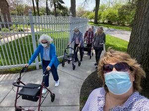 Assisted Living Walking Club at Otterbein Sunset House