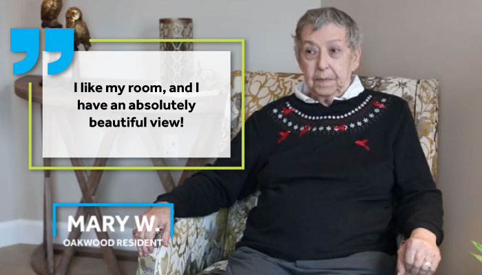 Mary W., resident at The Oakwood