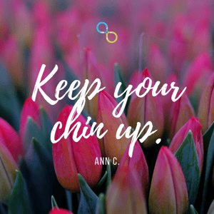 Keep your chin up quote image