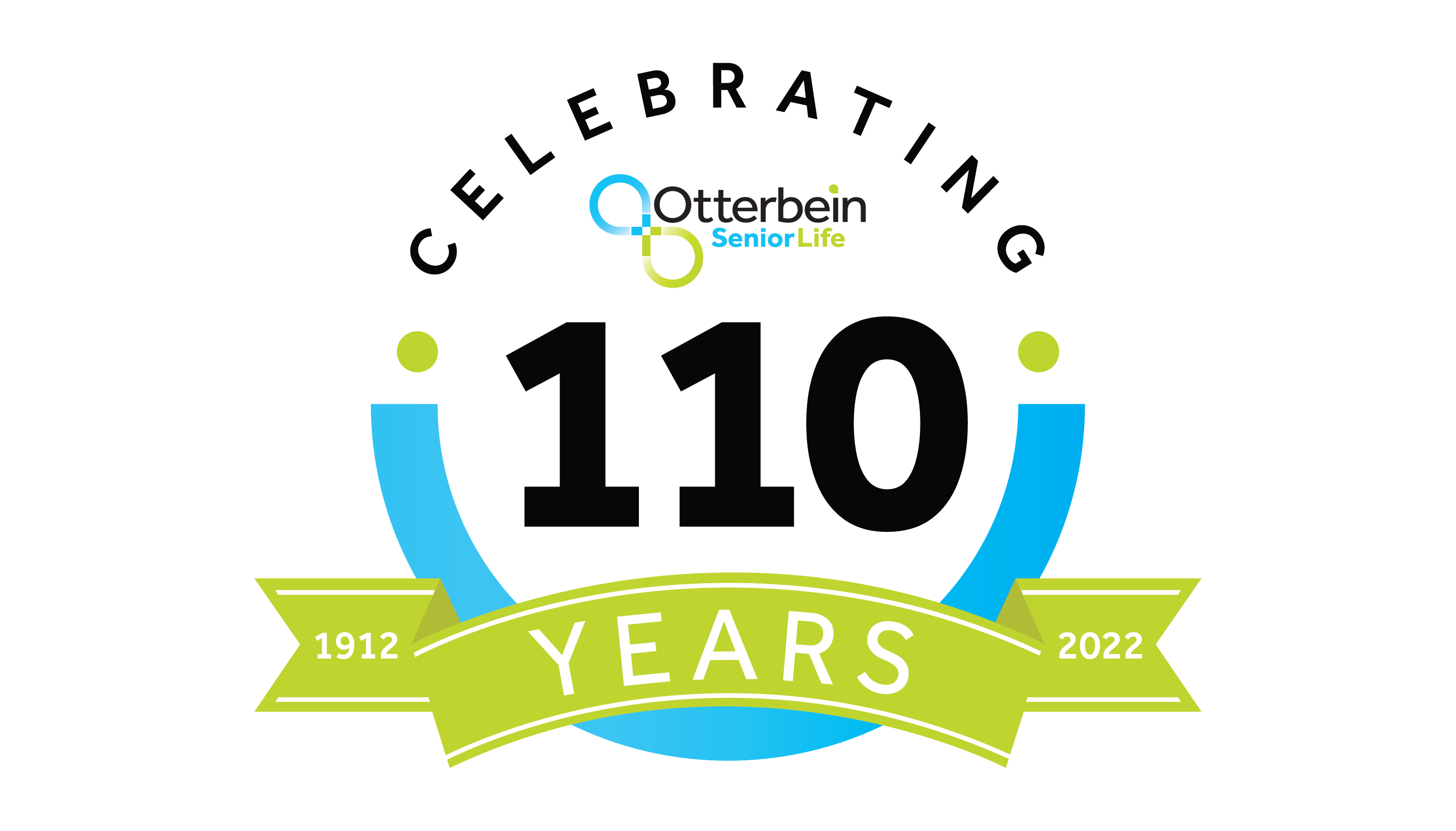 110 year anniversary logo for Otterbein Seniorlife