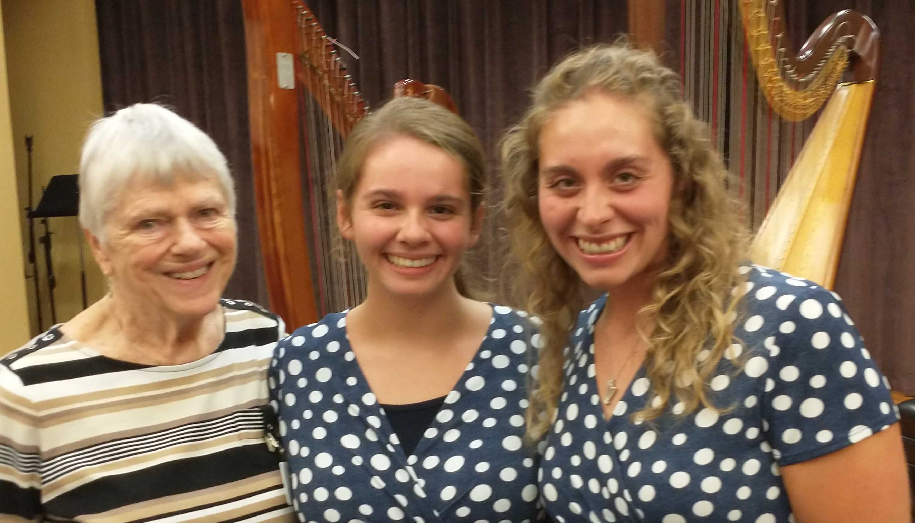 Claggett sisters with an Otterbein Granville resident