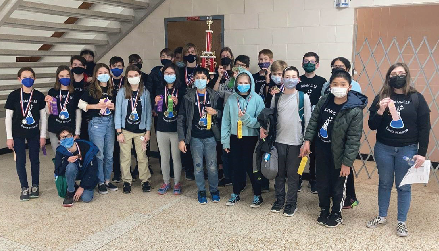 The Granville Middle School Science Olympiad Team